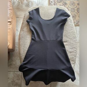 Planet Gold Black Short Sleeve Dress